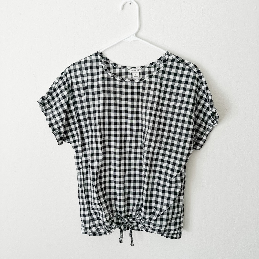 J.crew gingham top